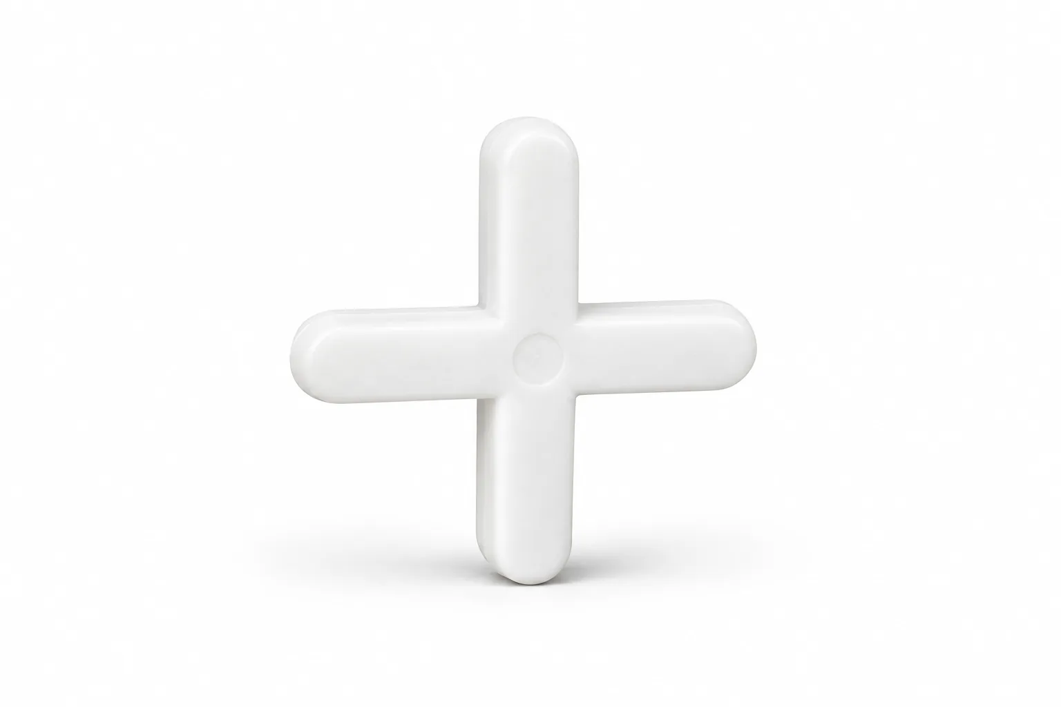 Single white cross tile spacer